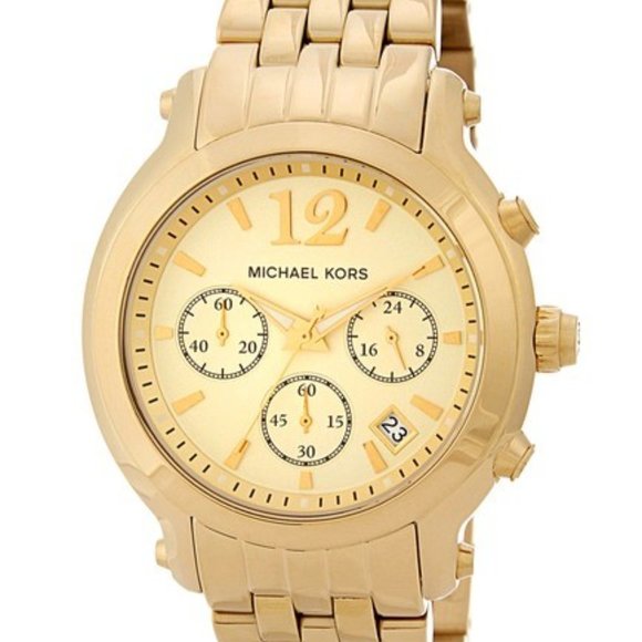 Michael Kors Stainless Steel Gold Tone Watch - Picture 1 of 17
